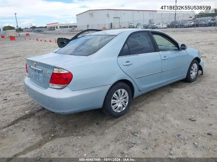 2005 Toyota Camry Le VIN: 4T1BE32K55U538599 Lot: 40487800