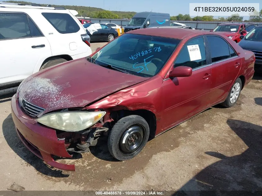 2005 Toyota Camry Le VIN: 4T1BE32K05U024059 Lot: 40488578