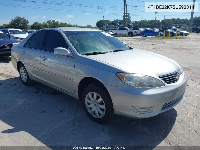 2005 Toyota Camry Le VIN: 4T1BE32K75U593314 Lot: 40489493