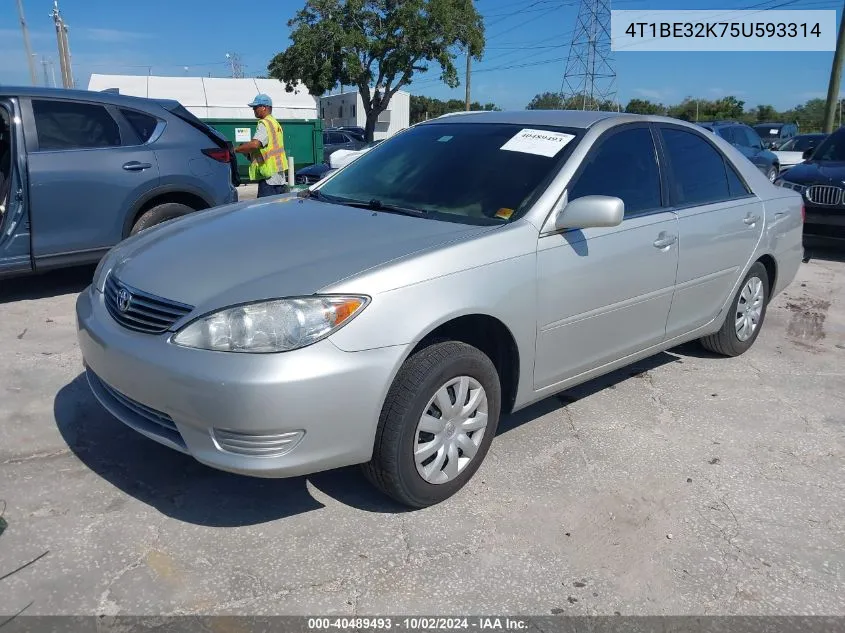 2005 Toyota Camry Le VIN: 4T1BE32K75U593314 Lot: 40489493