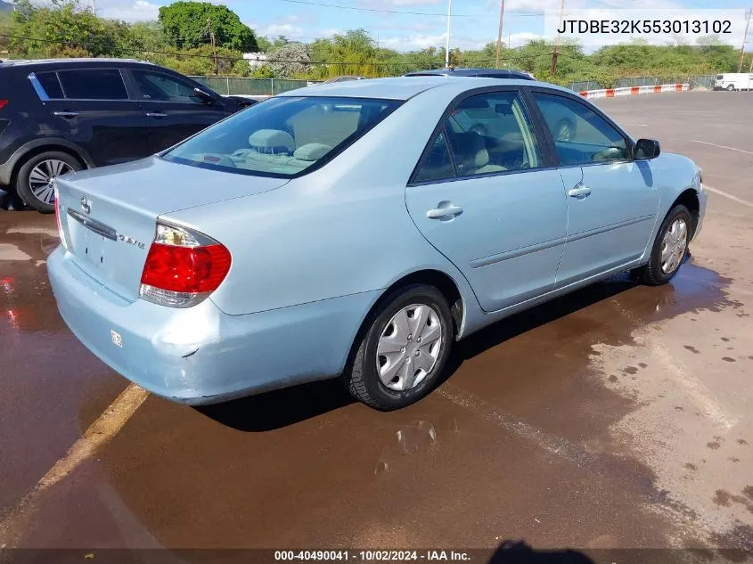 2005 Toyota Camry Le/Se/Std/Xle VIN: JTDBE32K553013102 Lot: 40490041