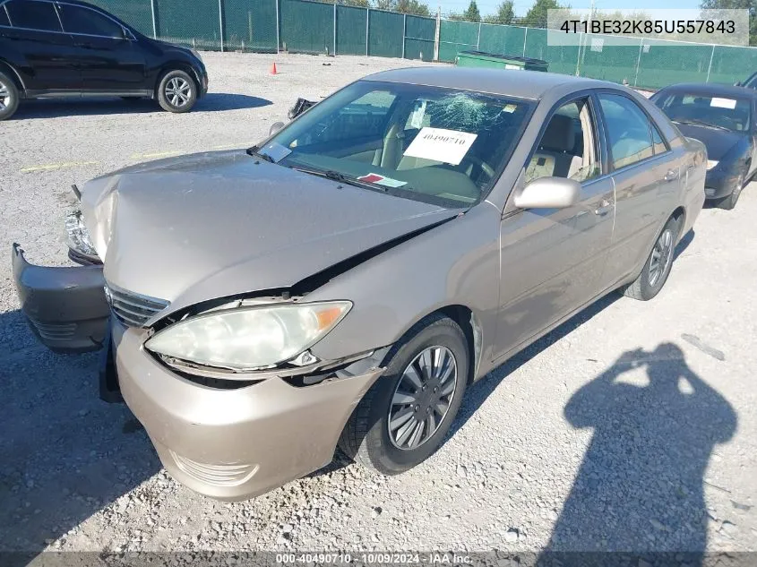 2005 Toyota Camry Le VIN: 4T1BE32K85U557843 Lot: 40490710