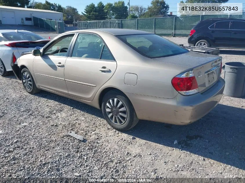 2005 Toyota Camry Le VIN: 4T1BE32K85U557843 Lot: 40490710