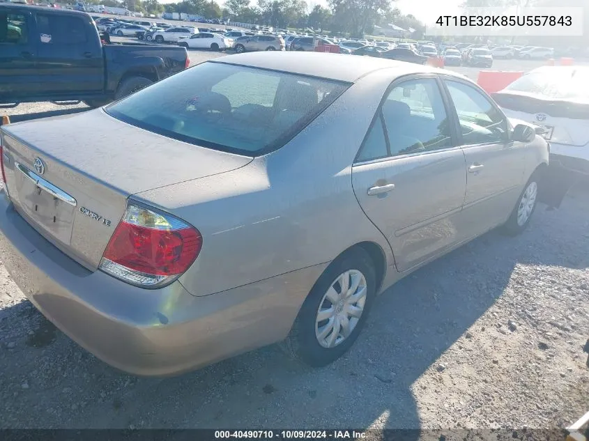 2005 Toyota Camry Le VIN: 4T1BE32K85U557843 Lot: 40490710