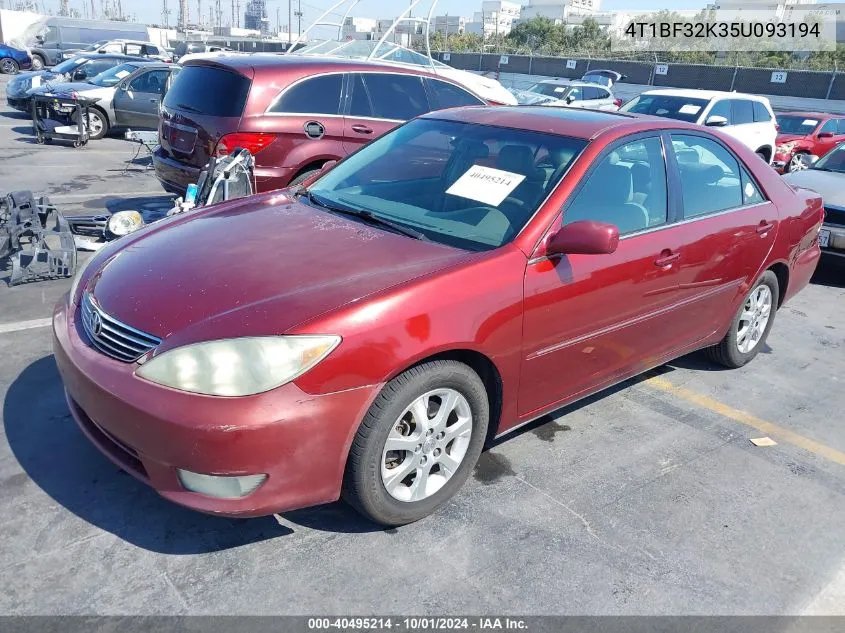 2005 Toyota Camry Xle V6 VIN: 4T1BF32K35U093194 Lot: 40495214