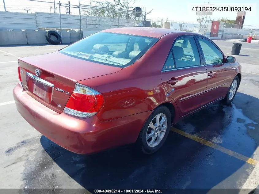 4T1BF32K35U093194 2005 Toyota Camry Xle V6