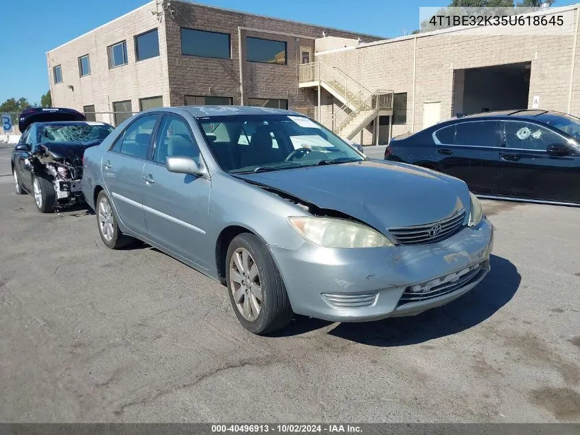 2005 Toyota Camry Le VIN: 4T1BE32K35U618645 Lot: 40496913