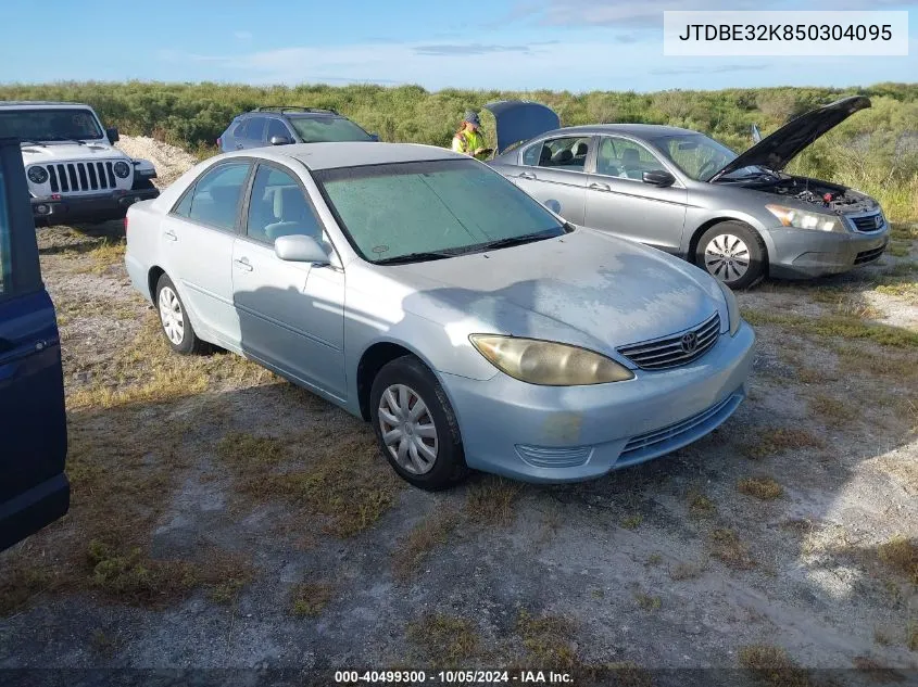 2005 Toyota Camry Le VIN: JTDBE32K850304095 Lot: 40499300