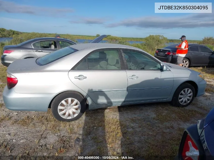 2005 Toyota Camry Le VIN: JTDBE32K850304095 Lot: 40499300