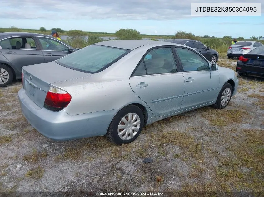 2005 Toyota Camry Le VIN: JTDBE32K850304095 Lot: 40499300