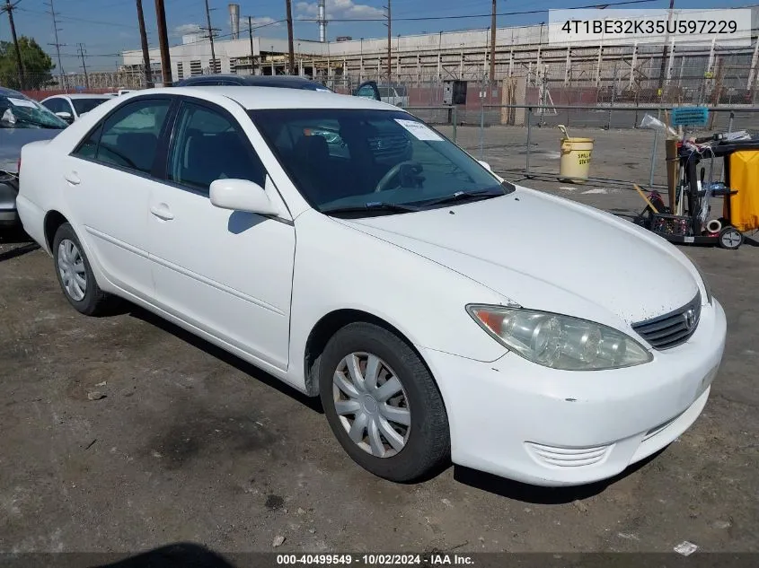 4T1BE32K35U597229 2005 Toyota Camry Le