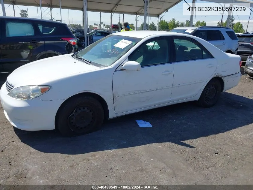 2005 Toyota Camry Le VIN: 4T1BE32K35U597229 Lot: 40499549