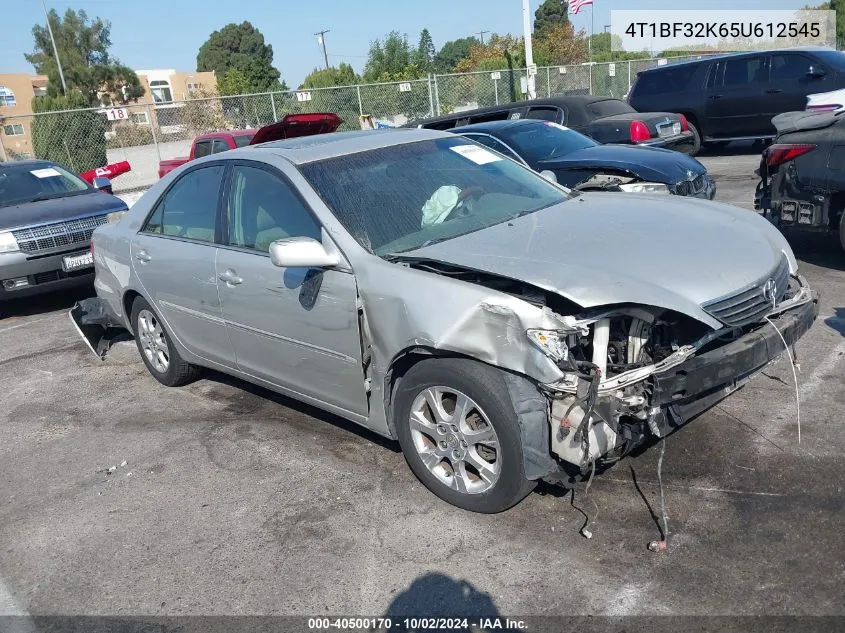 2005 Toyota Camry Xle V6 VIN: 4T1BF32K65U612545 Lot: 40500170