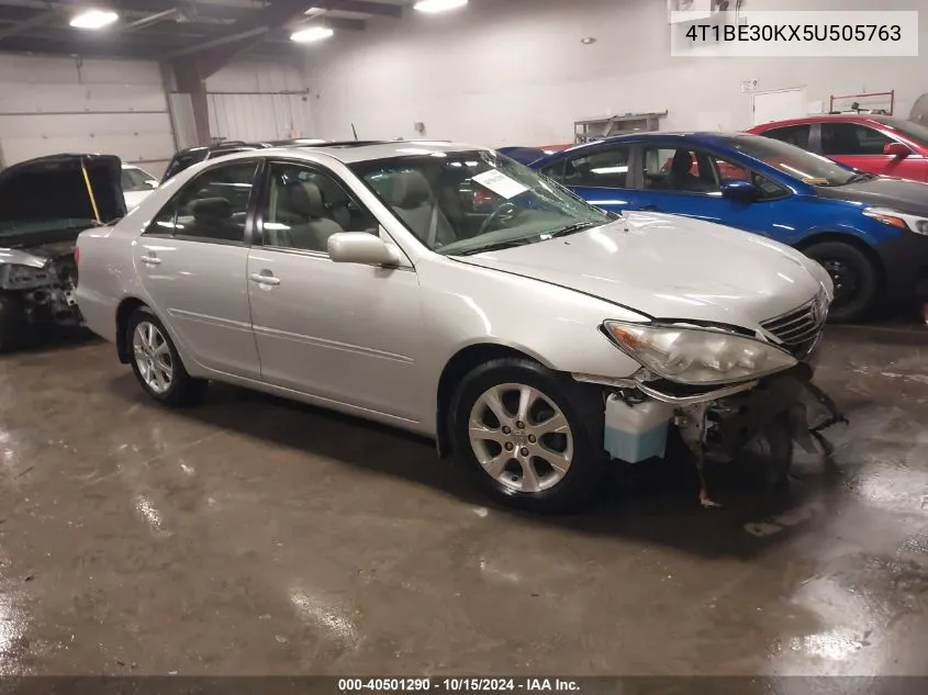 2005 Toyota Camry Xle VIN: 4T1BE30KX5U505763 Lot: 40501290