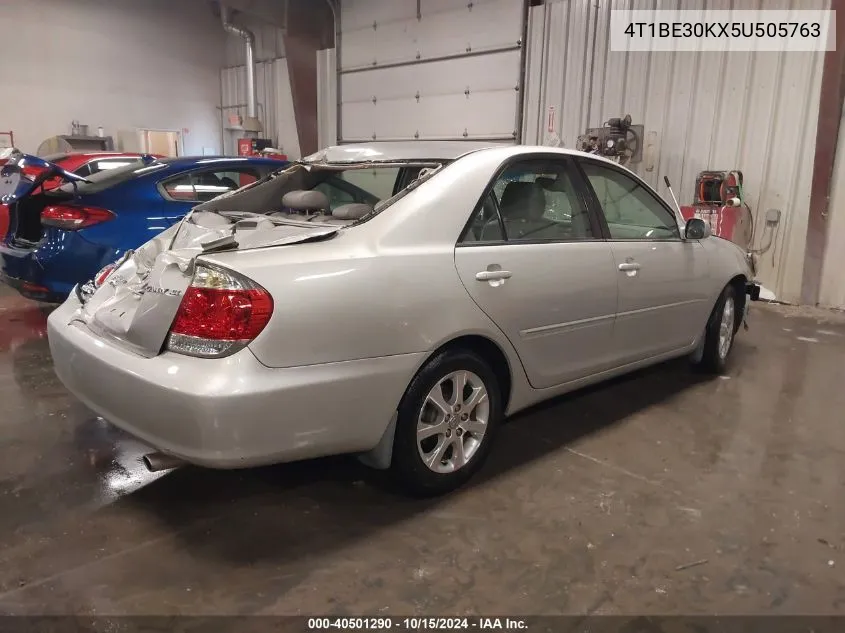 2005 Toyota Camry Xle VIN: 4T1BE30KX5U505763 Lot: 40501290