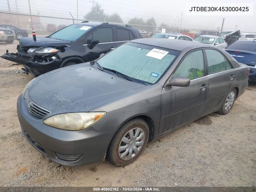 2005 Toyota Camry Le/Se/Xle VIN: JTDBE30K453000425 Lot: 40502162