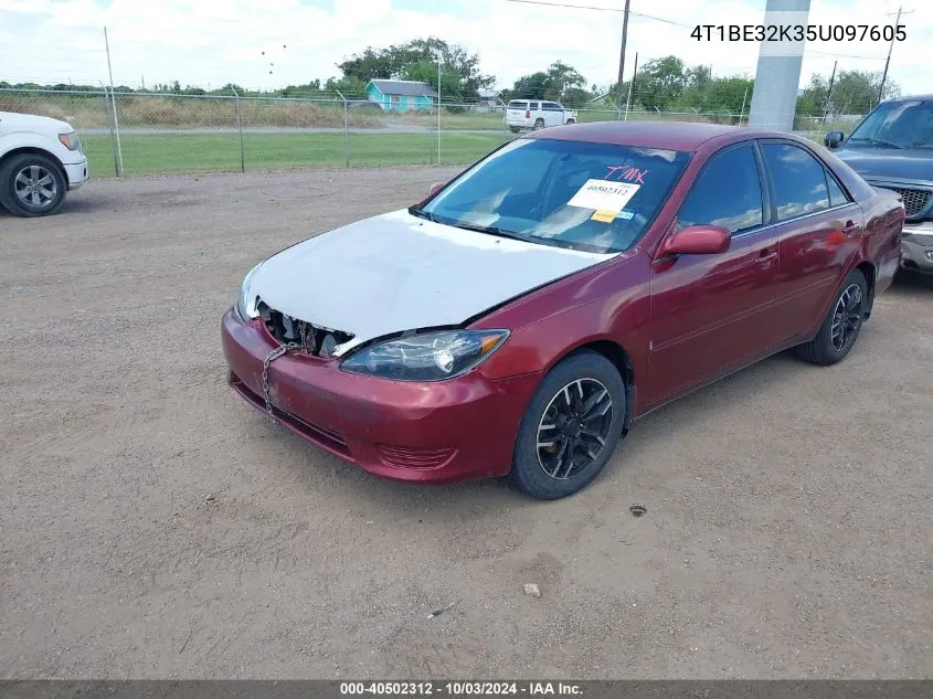 2005 Toyota Camry Le VIN: 4T1BE32K35U097605 Lot: 40502312