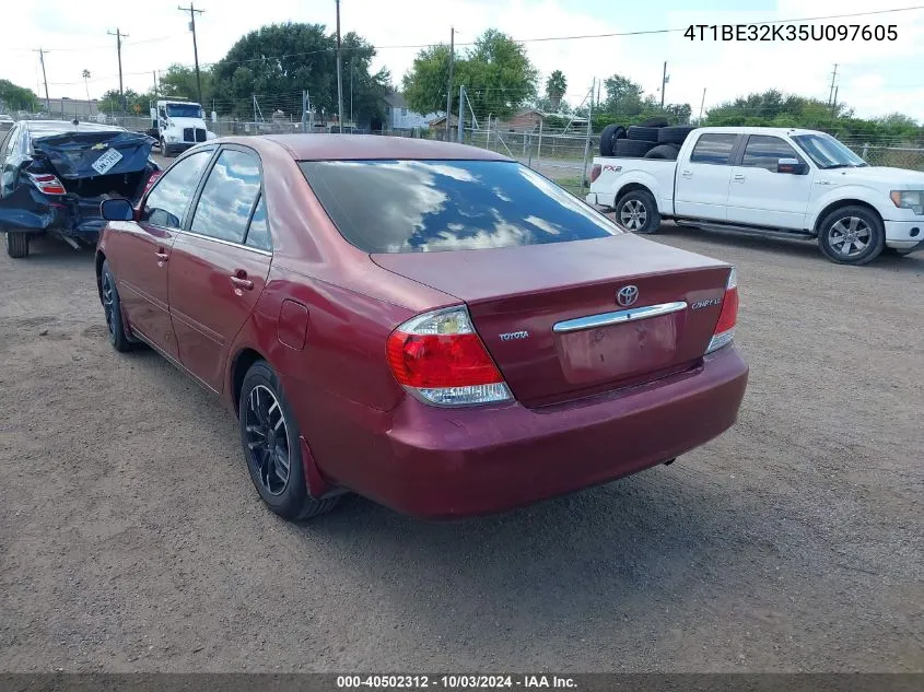 2005 Toyota Camry Le VIN: 4T1BE32K35U097605 Lot: 40502312