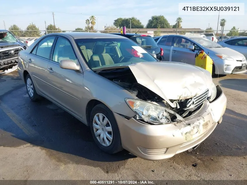 2005 Toyota Camry Le/Xle/Se VIN: 4T1BE32KX5U039121 Lot: 40511291