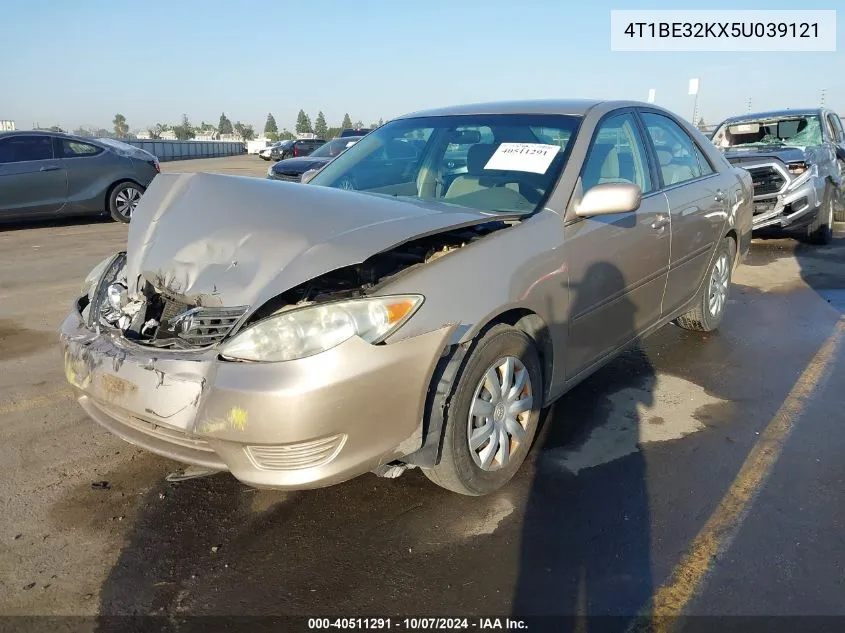 2005 Toyota Camry Le/Xle/Se VIN: 4T1BE32KX5U039121 Lot: 40511291