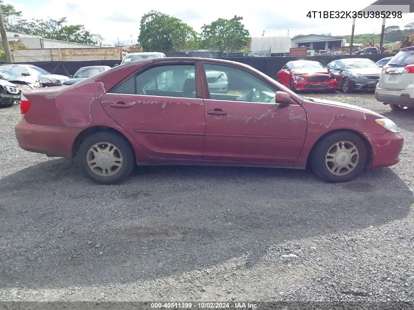 2005 Toyota Camry Le VIN: 4T1BE32K35U385298 Lot: 40511399