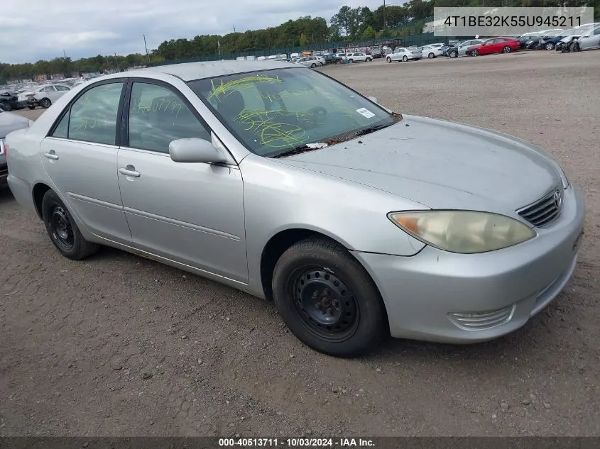 2005 Toyota Camry Le VIN: 4T1BE32K55U945211 Lot: 40513711