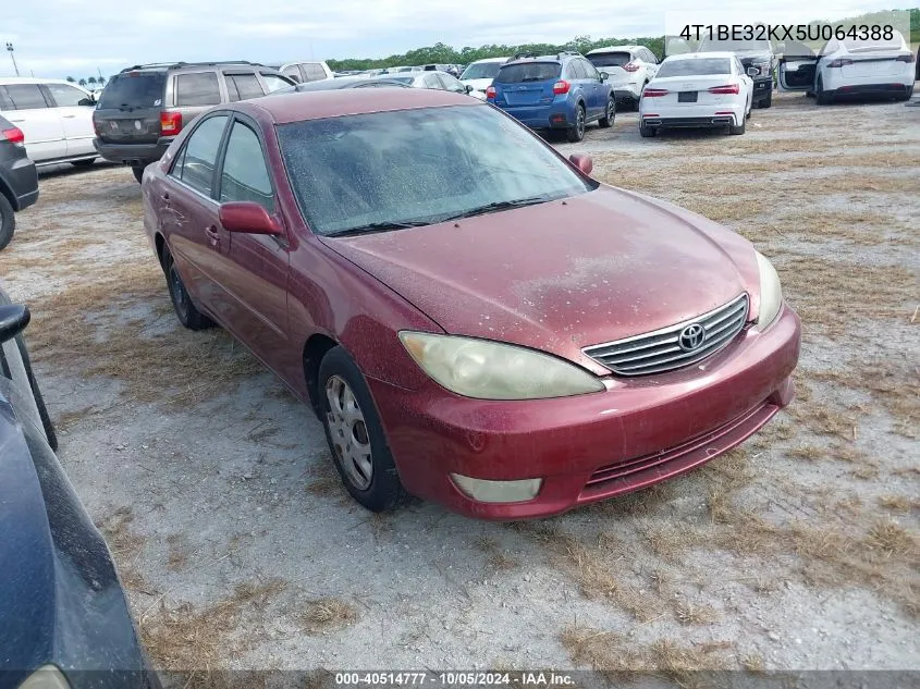 2005 Toyota Camry Le/Xle/Se VIN: 4T1BE32KX5U064388 Lot: 40514777