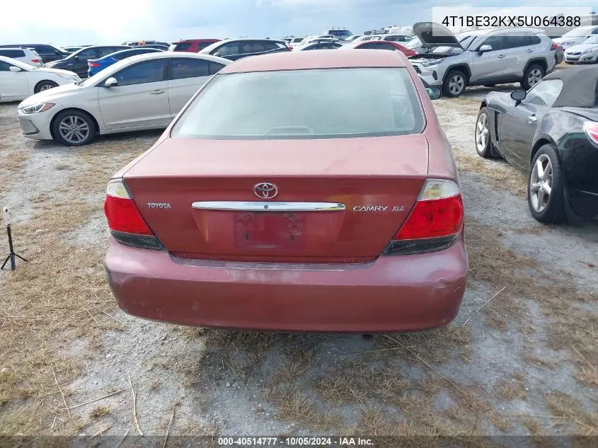 2005 Toyota Camry Le/Xle/Se VIN: 4T1BE32KX5U064388 Lot: 40514777