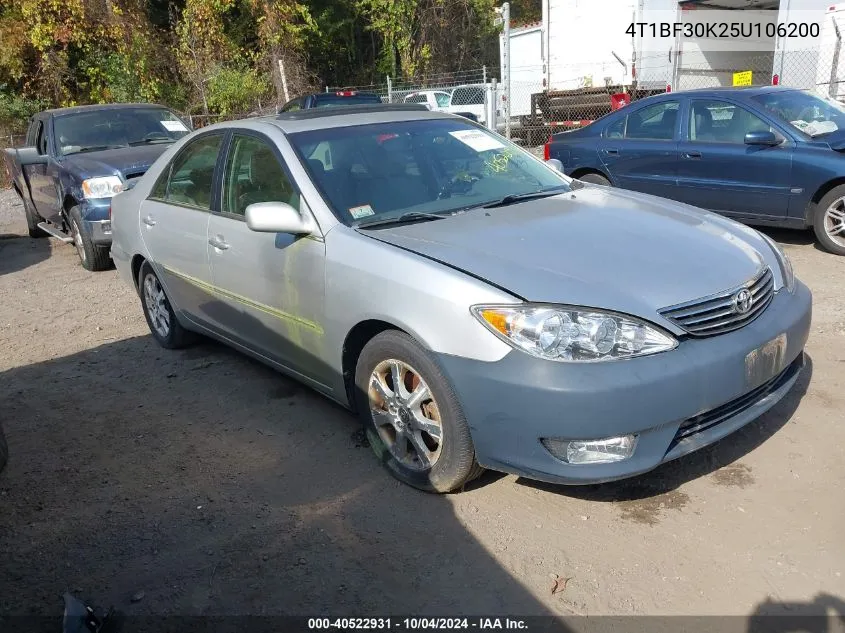 2005 Toyota Camry Xle V6 VIN: 4T1BF30K25U106200 Lot: 40522931