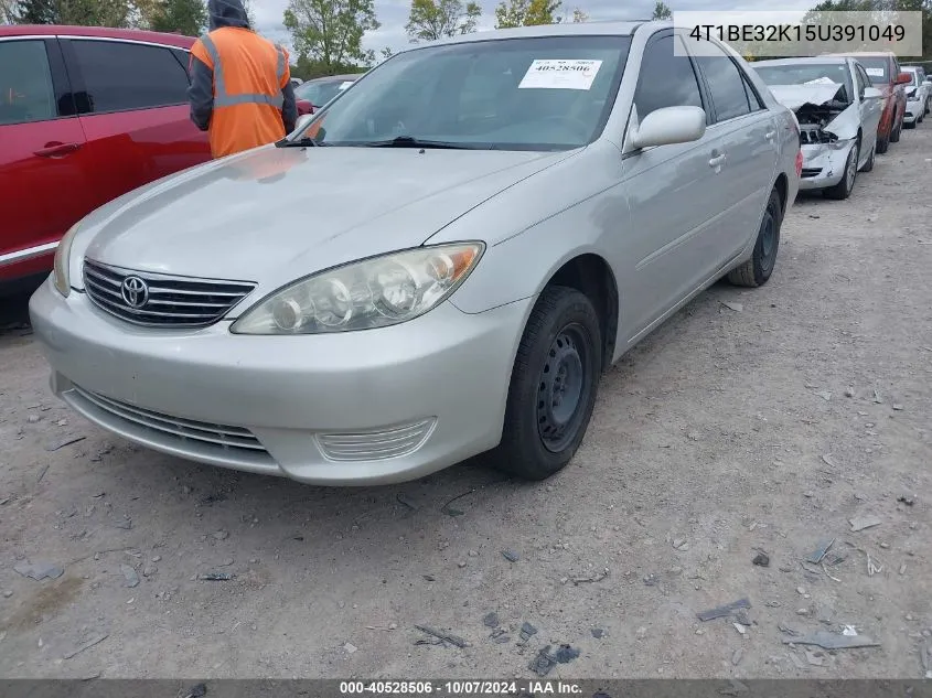 2005 Toyota Camry Le VIN: 4T1BE32K15U391049 Lot: 40528506