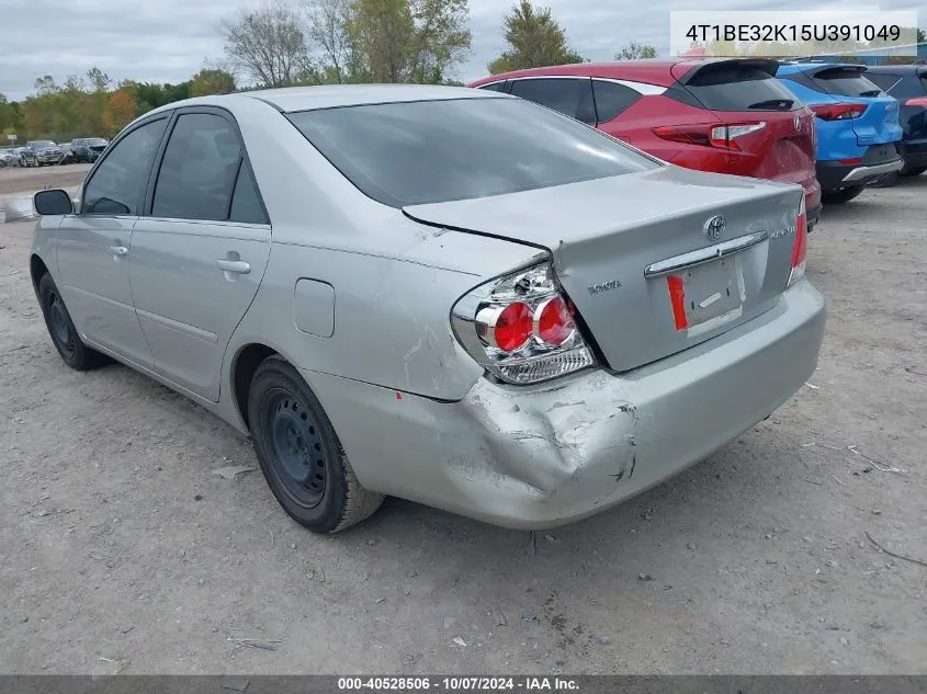 4T1BE32K15U391049 2005 Toyota Camry Le