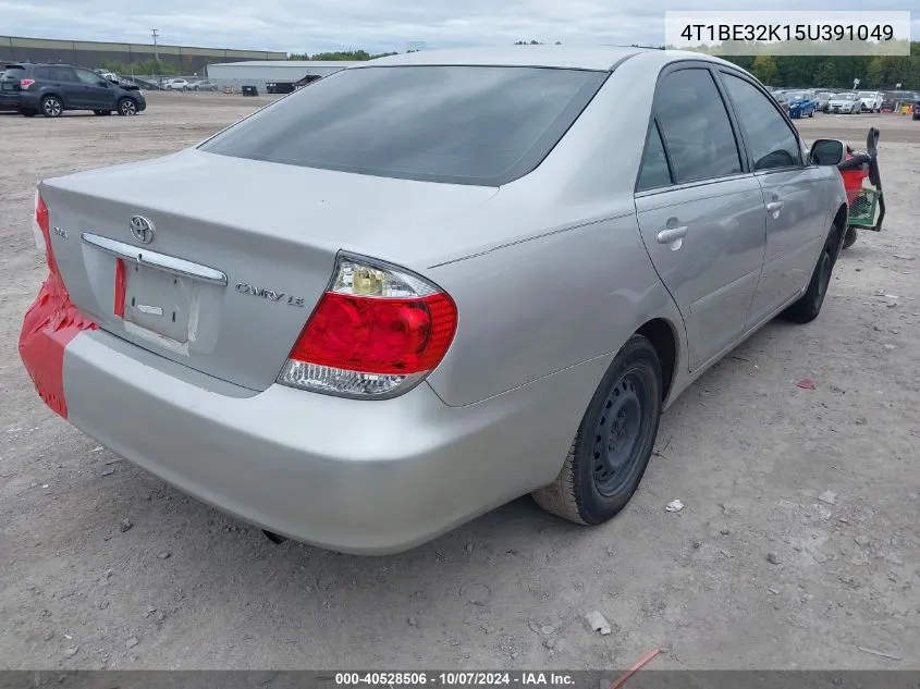 2005 Toyota Camry Le VIN: 4T1BE32K15U391049 Lot: 40528506