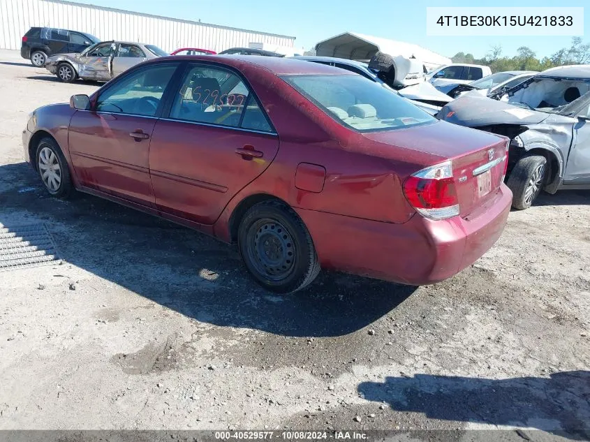 2005 Toyota Camry Le VIN: 4T1BE30K15U421833 Lot: 40529577