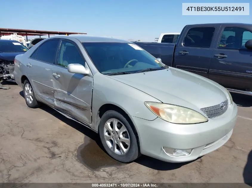 2005 Toyota Camry Xle VIN: 4T1BE30K55U512491 Lot: 40532471