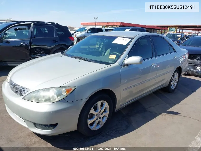 2005 Toyota Camry Xle VIN: 4T1BE30K55U512491 Lot: 40532471