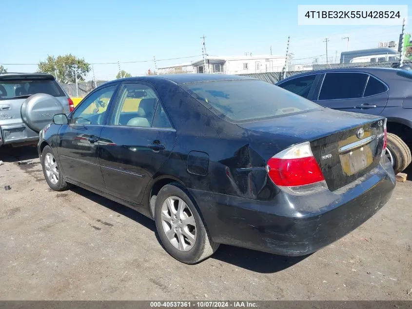 2005 Toyota Camry Xle VIN: 4T1BE32K55U428524 Lot: 40537361