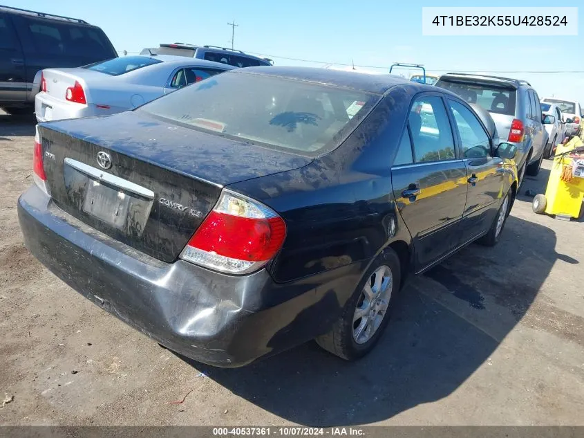 2005 Toyota Camry Xle VIN: 4T1BE32K55U428524 Lot: 40537361