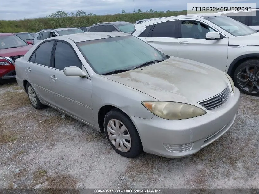 2005 Toyota Camry Le/Xle/Se VIN: 4T1BE32K65U502095 Lot: 40537883