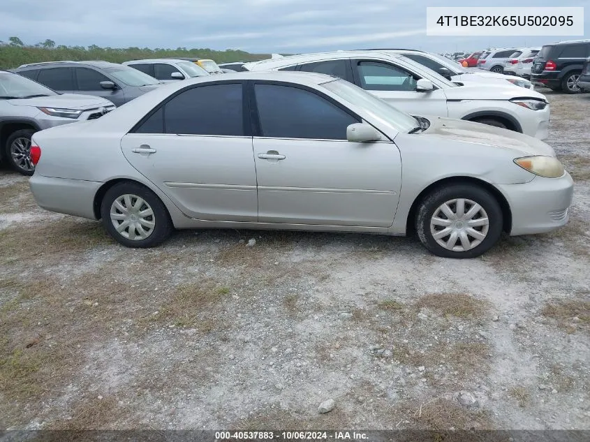 2005 Toyota Camry Le/Xle/Se VIN: 4T1BE32K65U502095 Lot: 40537883