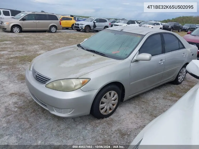 2005 Toyota Camry Le/Xle/Se VIN: 4T1BE32K65U502095 Lot: 40537883