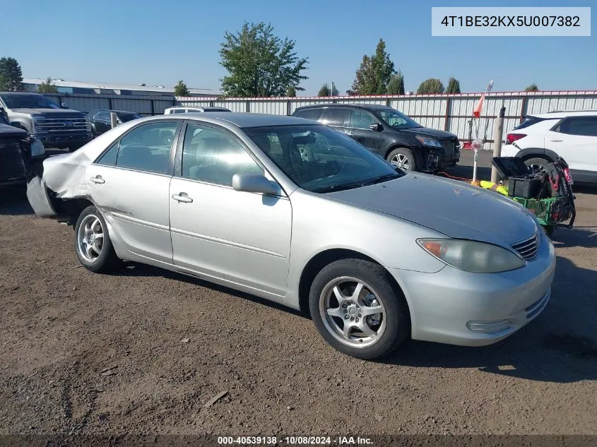 2005 Toyota Camry Le VIN: 4T1BE32KX5U007382 Lot: 40539138