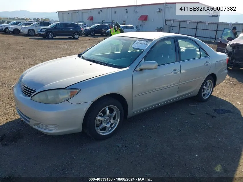 2005 Toyota Camry Le VIN: 4T1BE32KX5U007382 Lot: 40539138