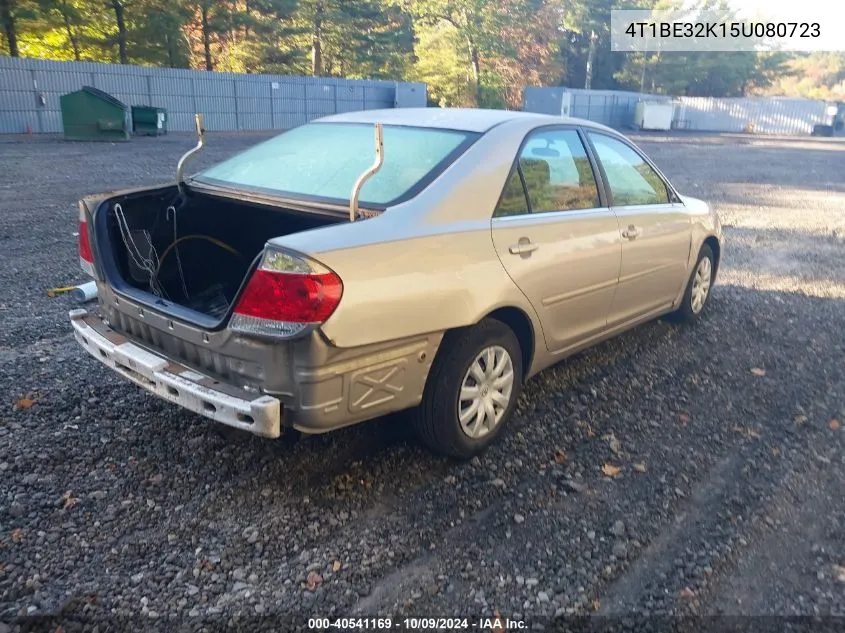 2005 Toyota Camry Std VIN: 4T1BE32K15U080723 Lot: 40541169