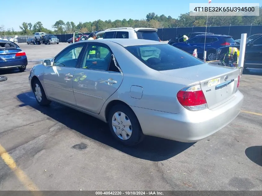 2005 Toyota Camry Le VIN: 4T1BE32K65U394500 Lot: 40542220