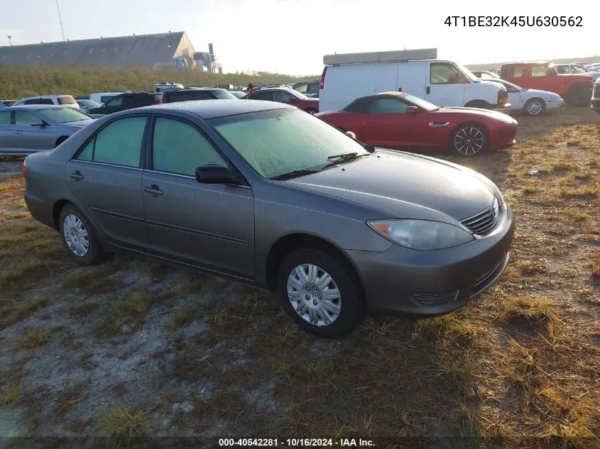 2005 Toyota Camry Std VIN: 4T1BE32K45U630562 Lot: 40542281