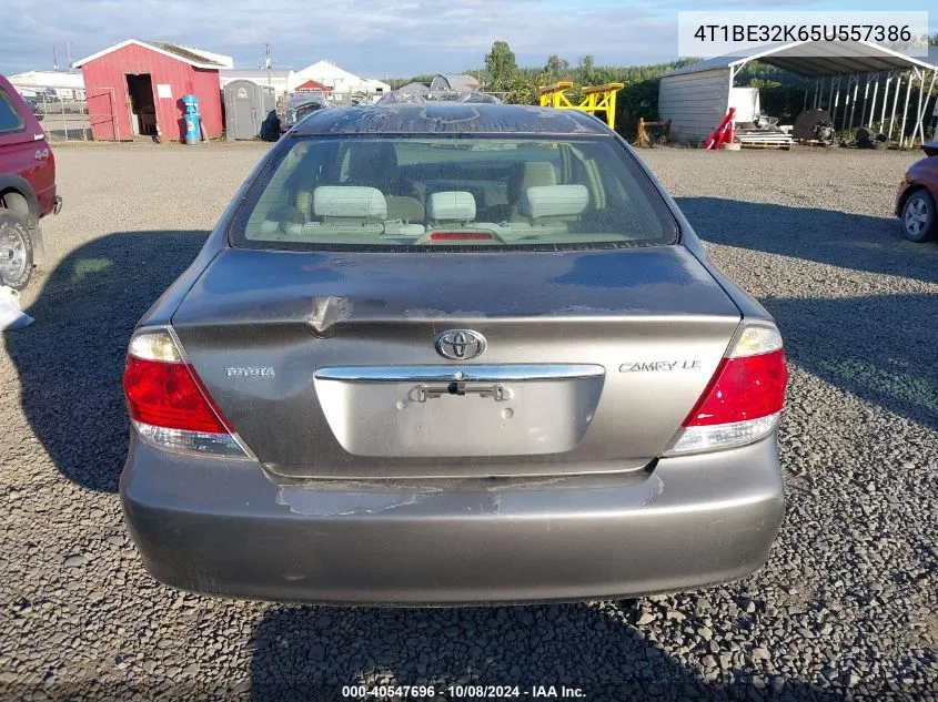 2005 Toyota Camry Le/Xle/Se VIN: 4T1BE32K65U557386 Lot: 40547696