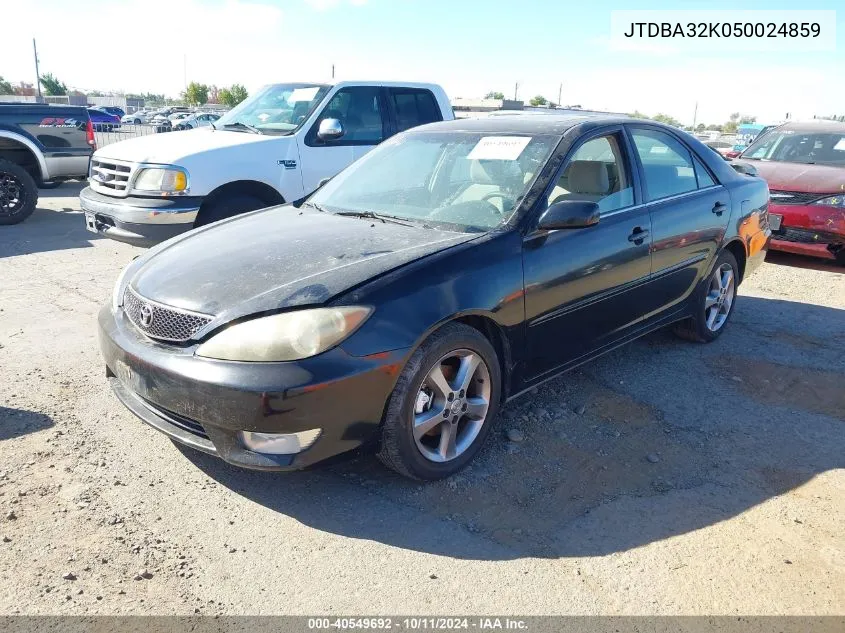 2005 Toyota Camry Se V6 VIN: JTDBA32K050024859 Lot: 40549692