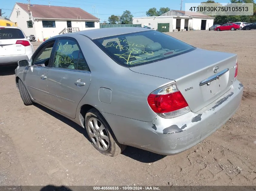 2005 Toyota Camry Xle V6 VIN: 4T1BF30K75U105513 Lot: 40556535