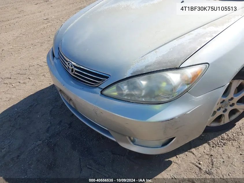 4T1BF30K75U105513 2005 Toyota Camry Xle V6