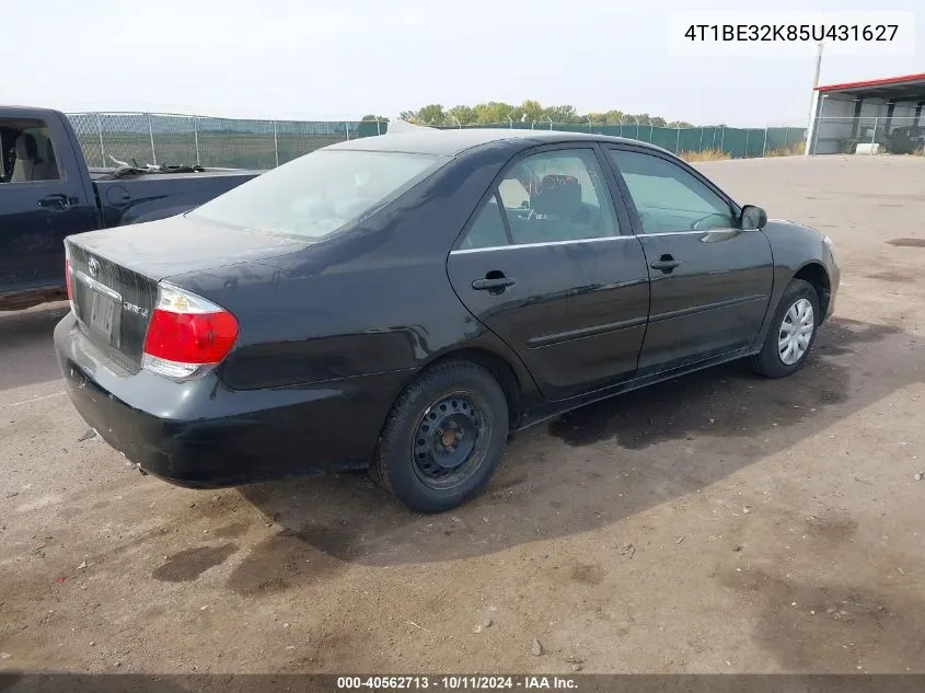 2005 Toyota Camry Le VIN: 4T1BE32K85U431627 Lot: 40562713